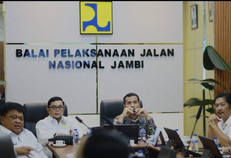 Waka DPRD Ivan Wirata Perkuat Koordinasi dengan BPJN dan Pemkab Merangin Demi Jalan Nasional.Foto:dok.ist