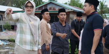 Pastikan Pembangunan Tepat Sasaran, Bupati–Wabup Tanjab Timur Sidak Infrastruktur di Pemusiran dan Teluk Kijing.Foto:dok.ist