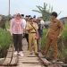 Bupati dan Wabup Tanjab Timur Monitoring Proyek Infrastruktur di Kecamatan Berbak.Foto:dok.ist