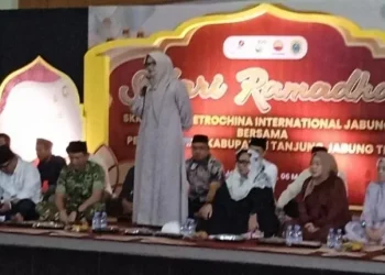 Bupati Dillah Sebut CSR PetroChina Berperan Penting dalam Pembangunan Infrastruktur.Foto:dok.ist