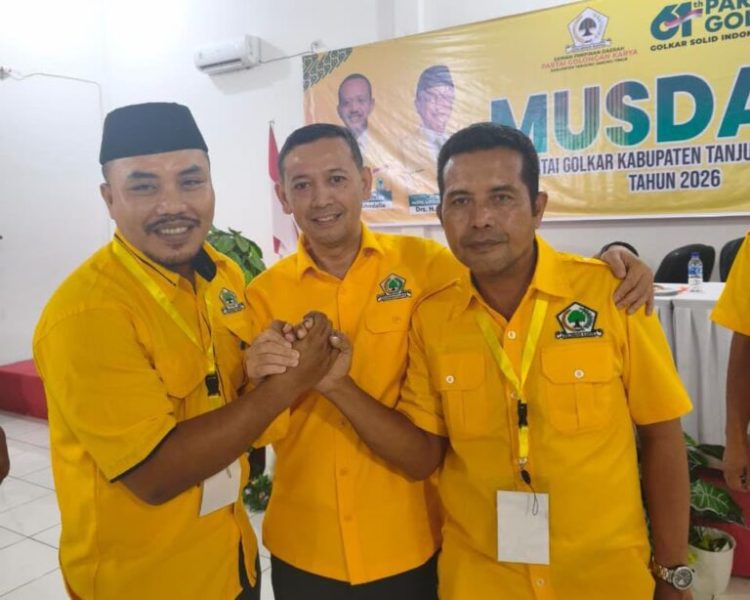 Aklamasi Penuh, Wabup Muslimin Tanja Resmi Jadi Ketua DPD Golkar Tanjab Timur.Foto:dok.ist