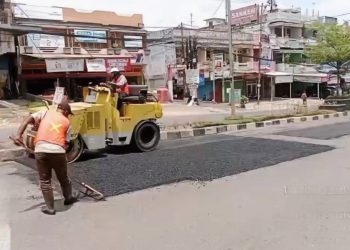 Pastikan Mudik Aman dan Lancar, PUTR Jambi Percepat Perbaikan Jalan Rusak.Foto:dok.ist